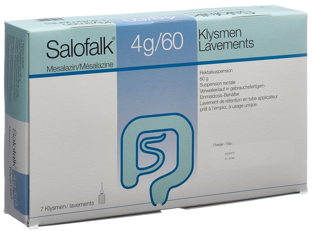 Salofalk 4 g, Klysmen