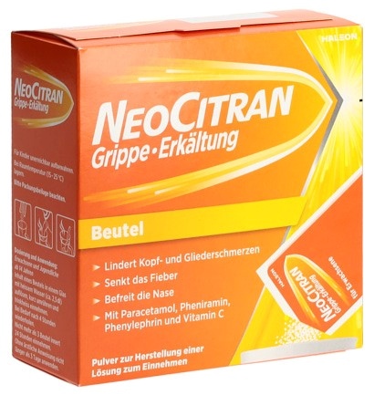 NEOCITRAN Grippe refroid pdr adult sach 12 pce