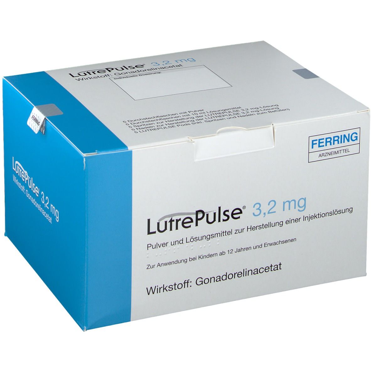 LUTRELEF subst sèche 3.2 mg c solv flac