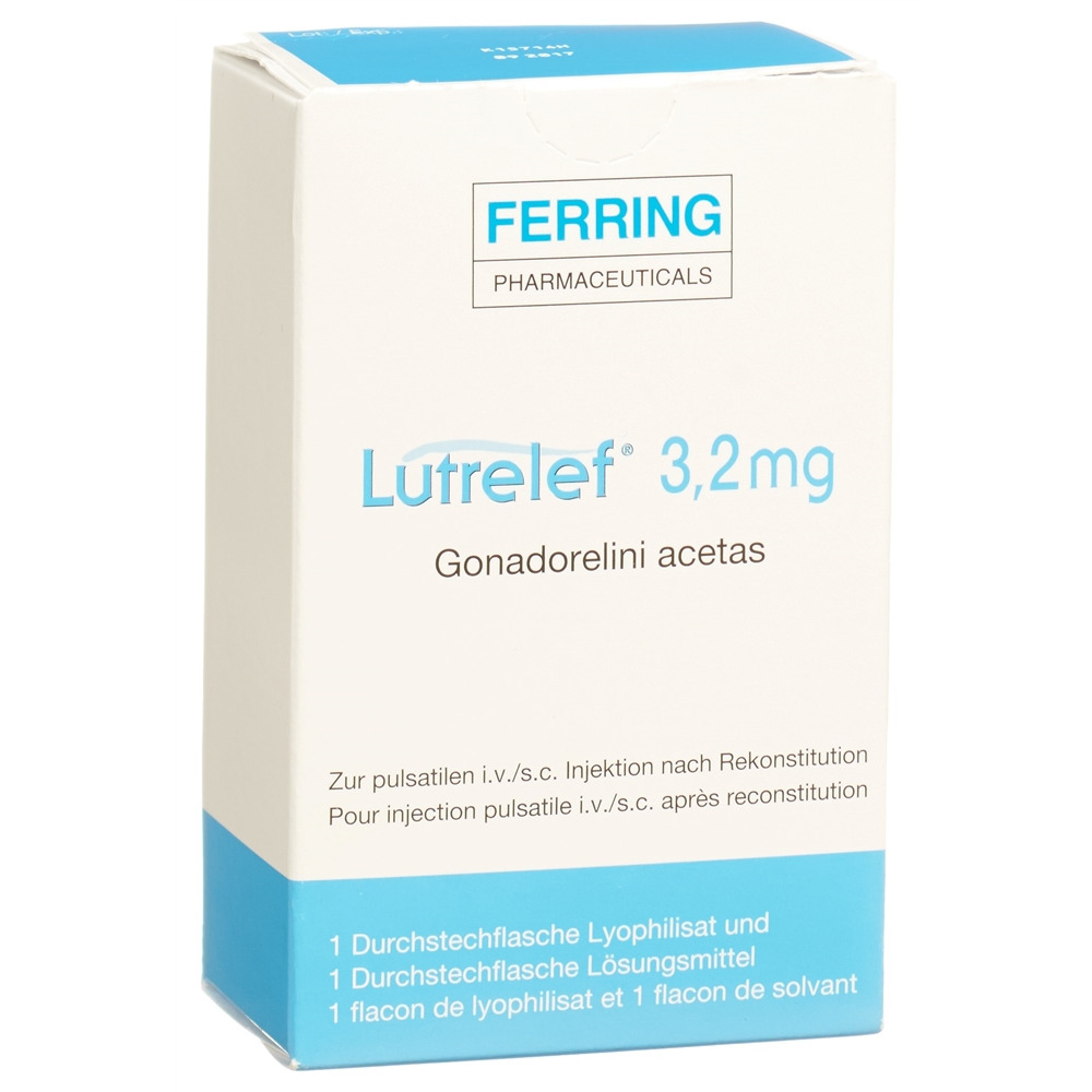LUTRELEF subst sèche 3.2 mg c solv flac