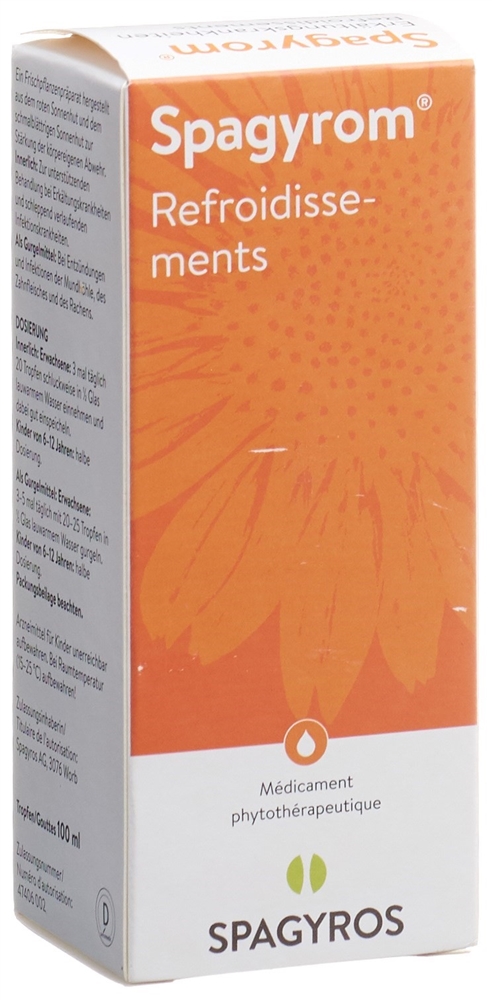 SPAGYROM Refroidissements gouttes fl 100 ml