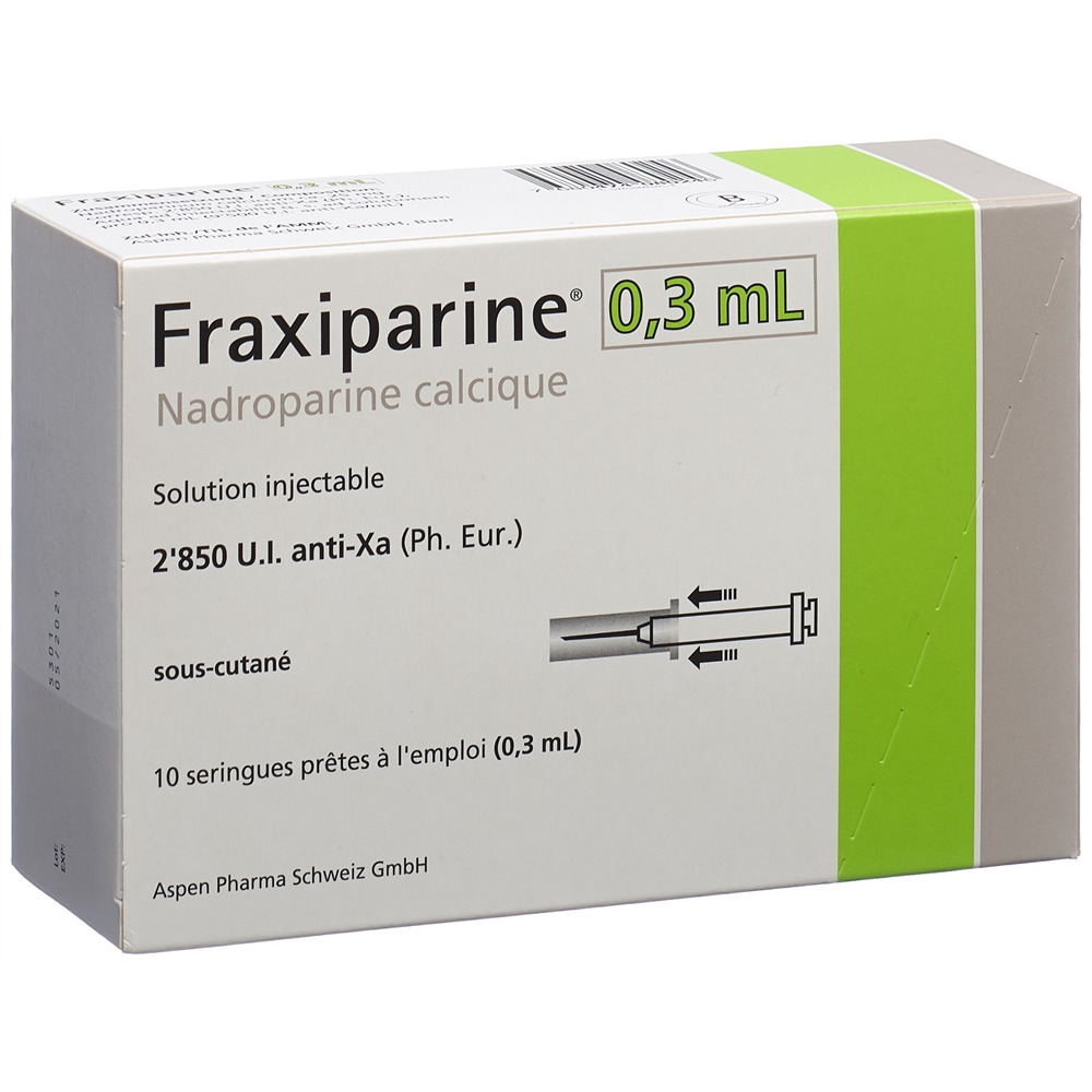 FRAXIPARINE 0.3 ml sol inj 10 ser pré 0.3 ml