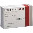 FRAXIPARINE 0.6 ml sol inj 10 ser pré 0.6 ml