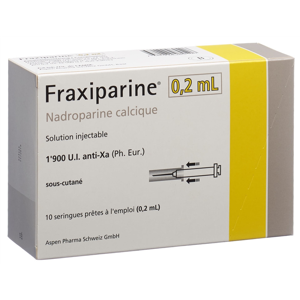 FRAXIPARINE 0.2 ml sol inj 10 ser pré 0.2 ml