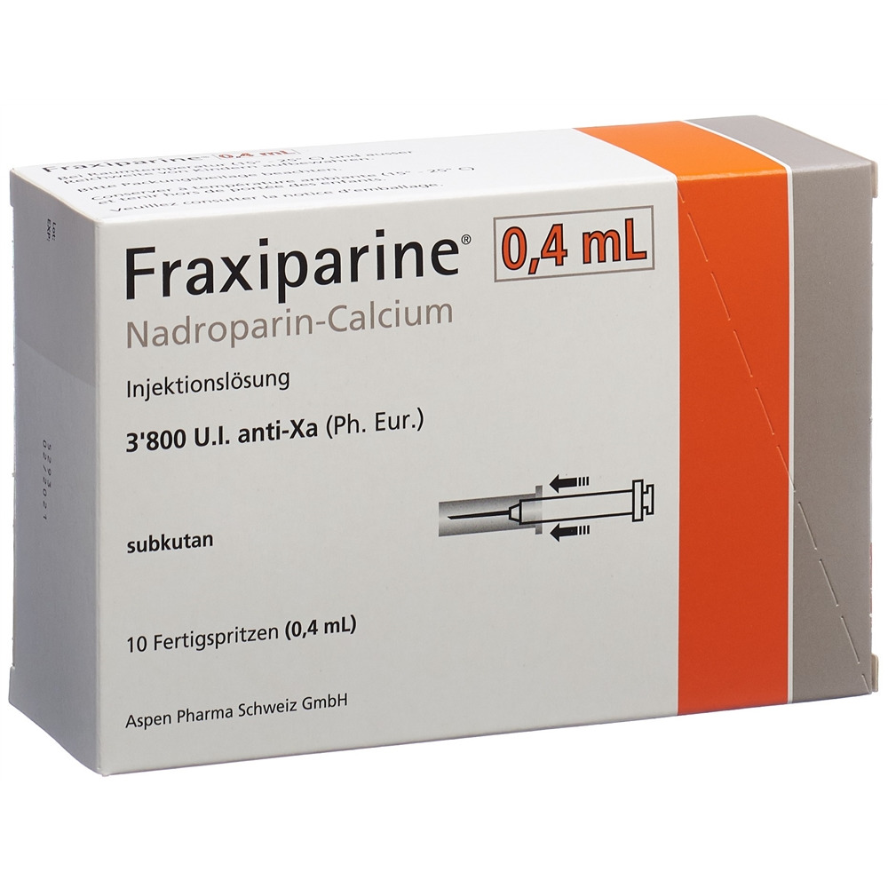 FRAXIPARINE 0.4 ml sol inj 10 ser pré 0.4 ml