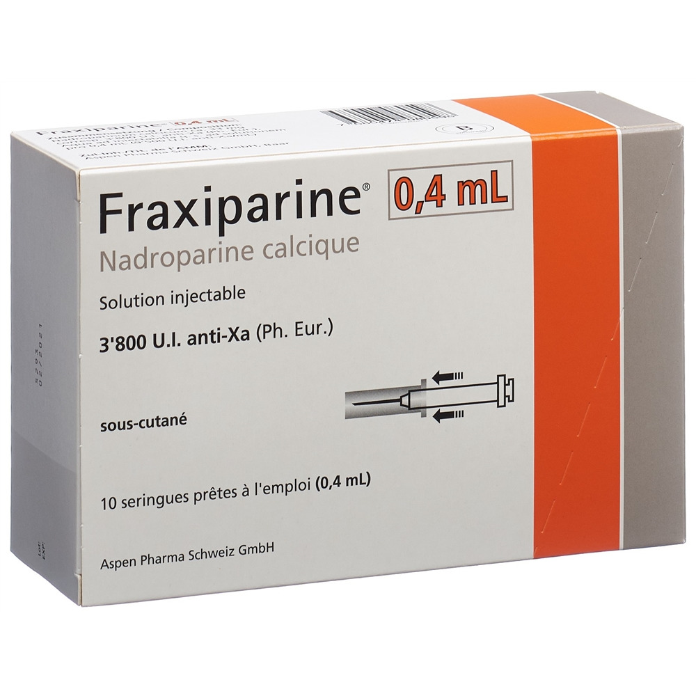 FRAXIPARINE 0.4 ml sol inj 10 ser pré 0.4 ml