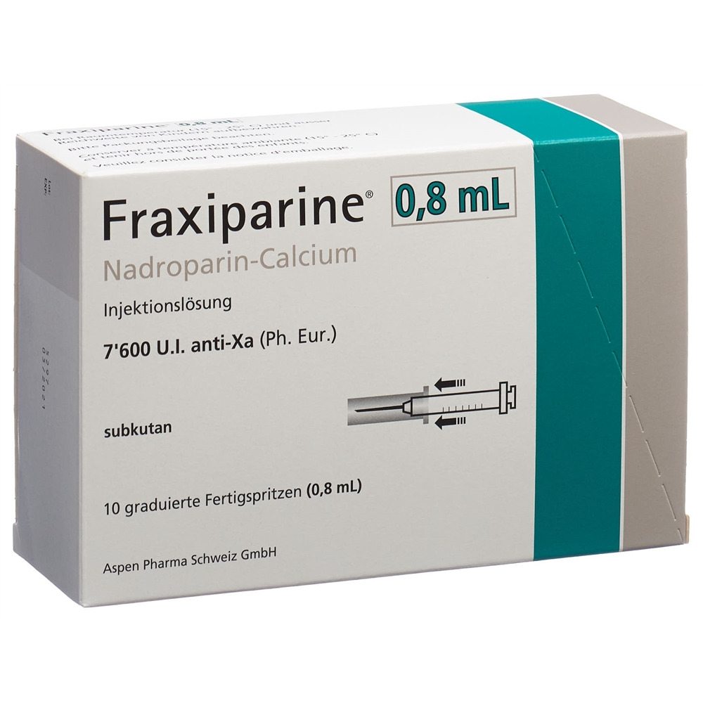 FRAXIPARINE 0.8 ml sol inj 10 ser pré 0.8 ml