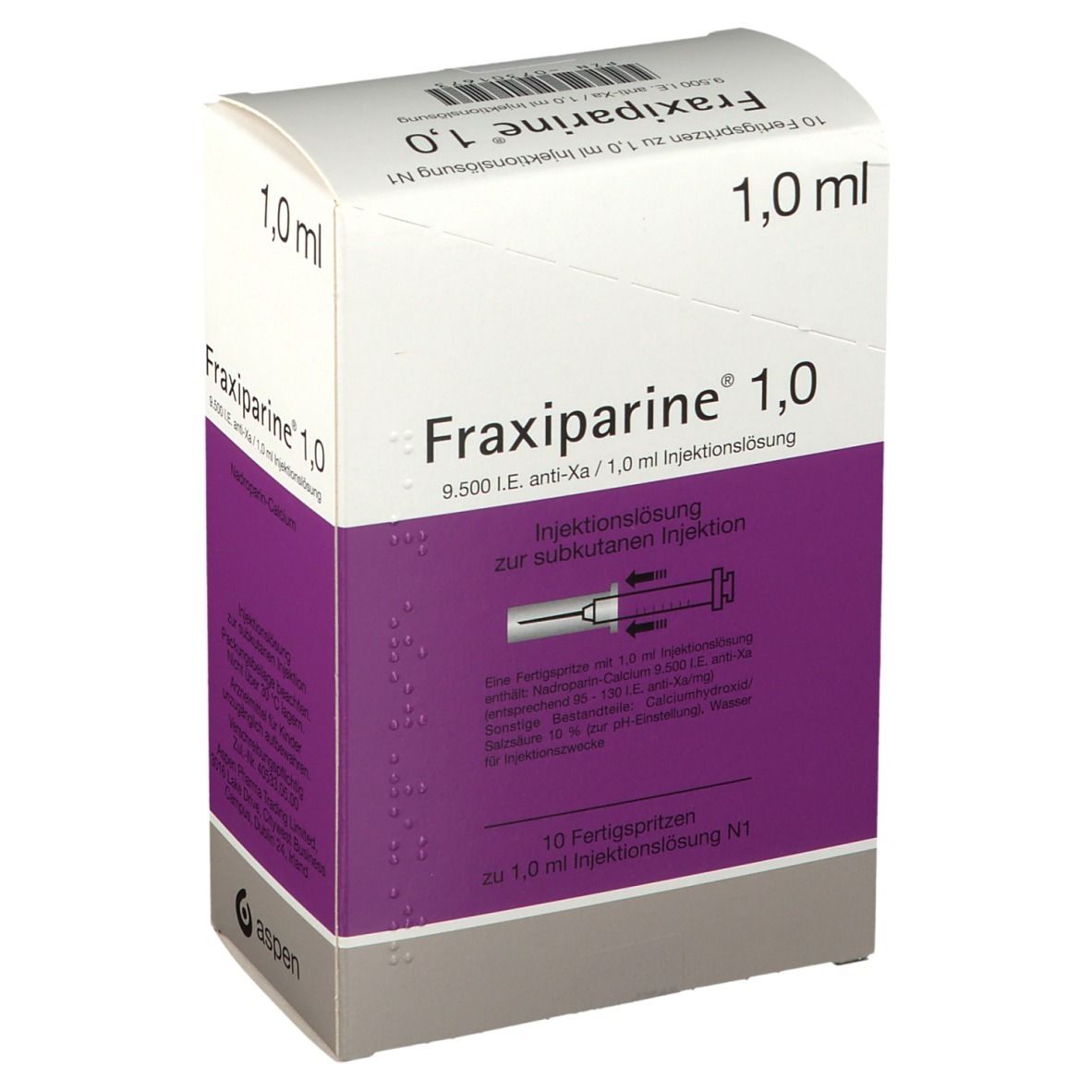 FRAXIPARINE 1 ml sol inj 10 ser pré 1 ml
