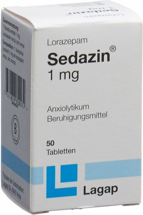 SEDAZIN cpr 1 mg bte 50 pce