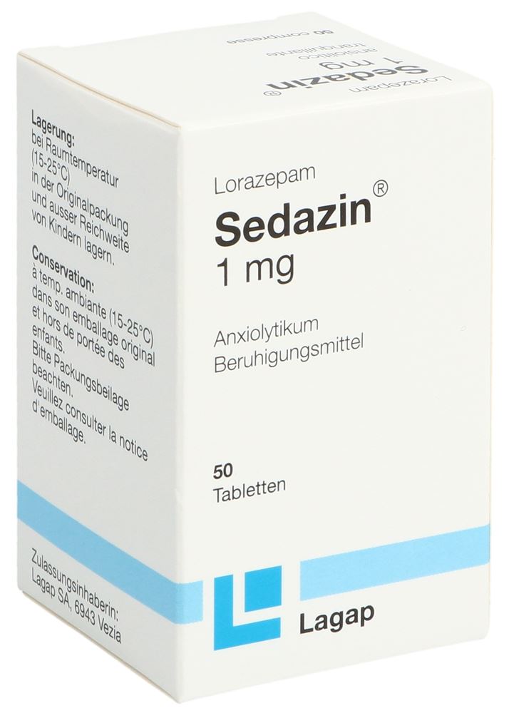 SEDAZIN cpr 1 mg 50 pce