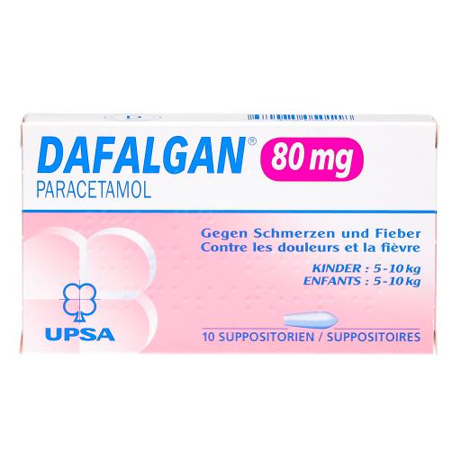 DAFALGAN supp 80 mg 10 pce