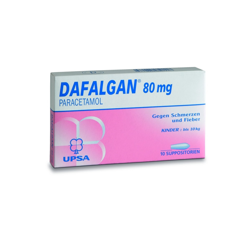 DAFALGAN supp 80 mg 10 pce