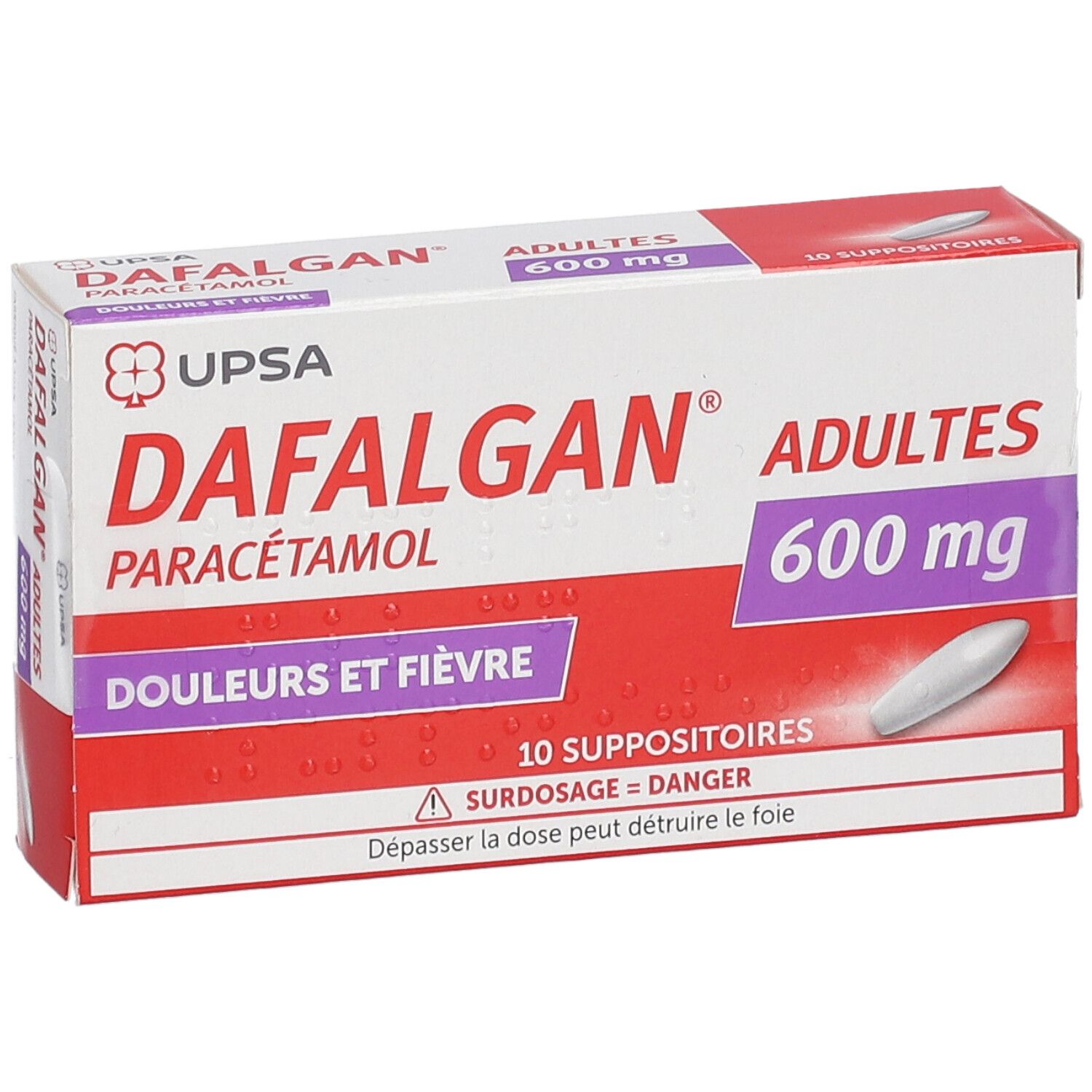 DAFALGAN supp 600 mg 10 pce