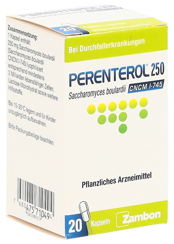 PERENTEROL caps 250 mg 20 pce