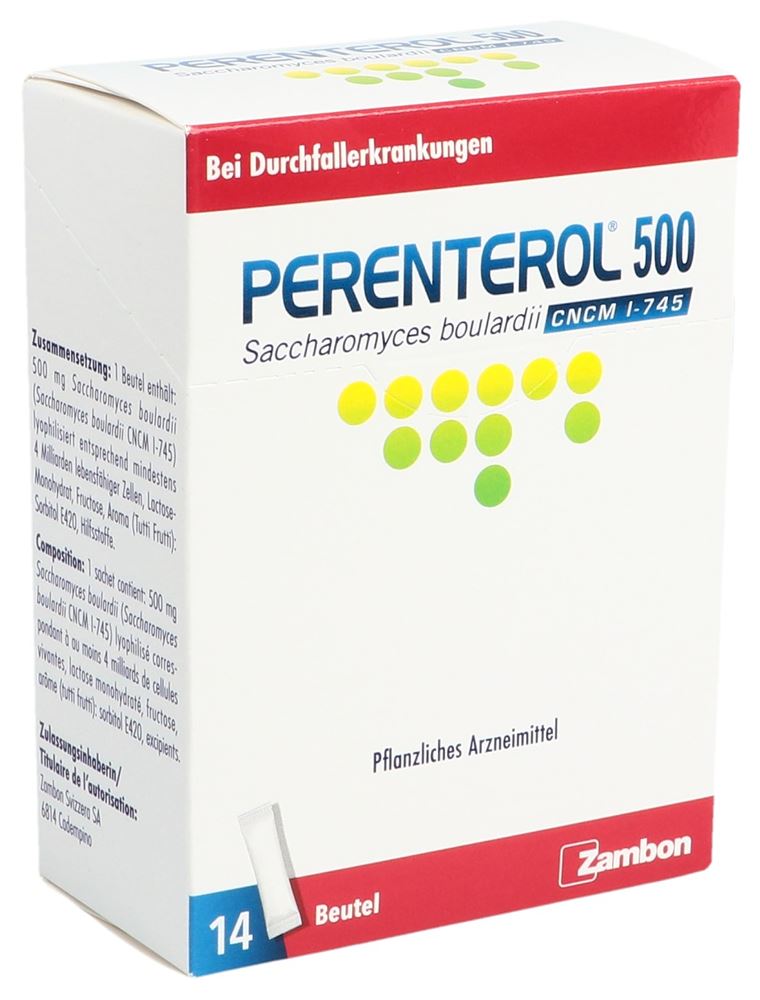 PERENTEROL pdr 500 mg sach 14 pce
