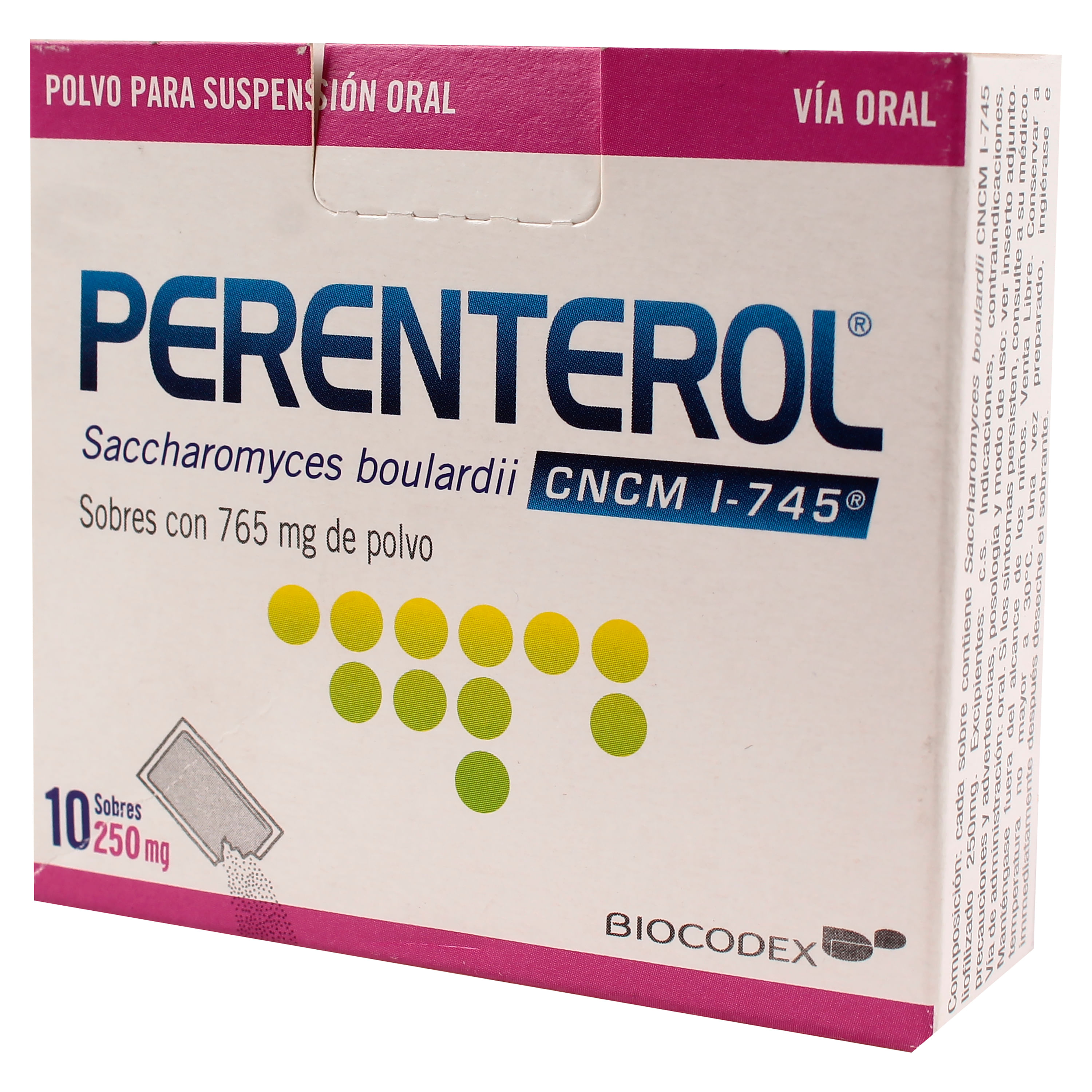 PERENTEROL pdr 250 mg sach 10 pce