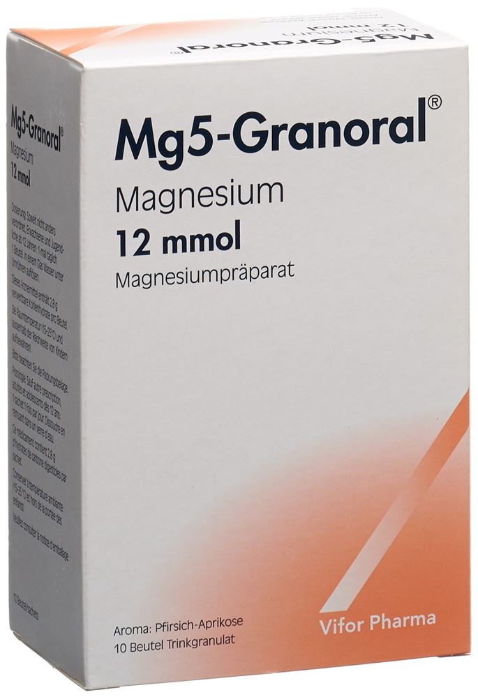 MG5-GRANORAL gran 12 mmol pêche-abric sach 10 pce