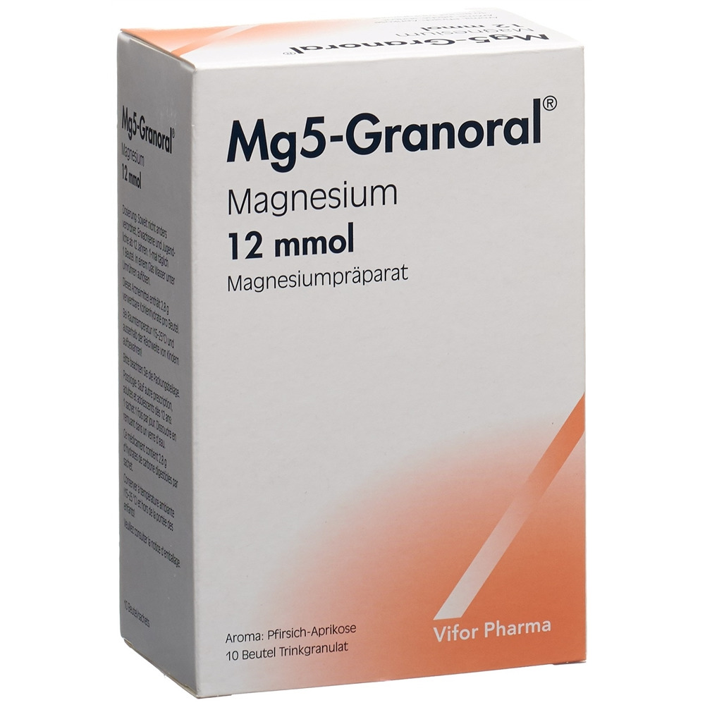 MG5-GRANORAL gran 12 mmol pêche-abric sach 10 pce