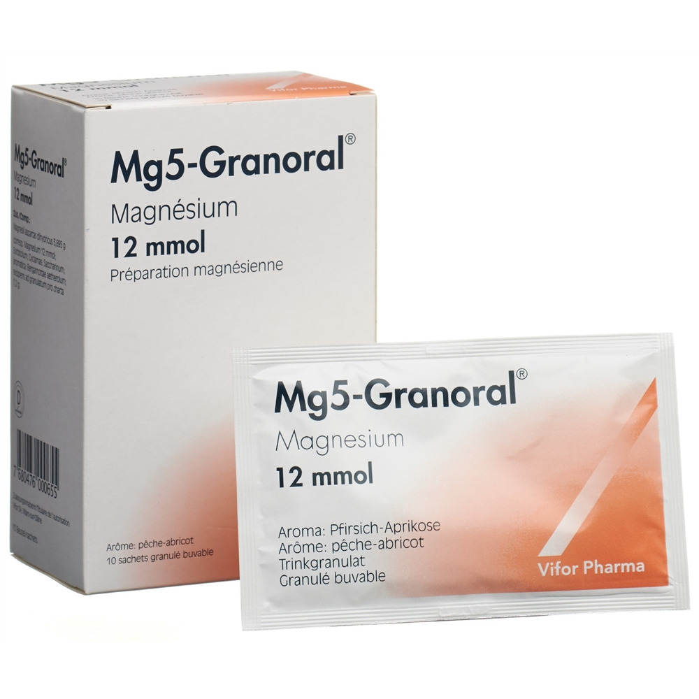 MG5-GRANORAL gran 12 mmol pêche-abric sach 10 pce