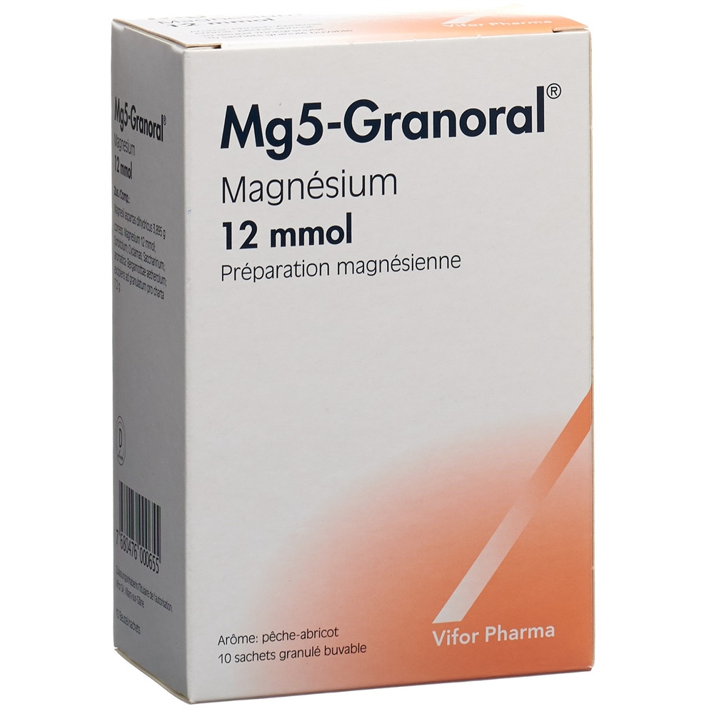 MG5-GRANORAL gran 12 mmol pêche-abric sach 10 pce