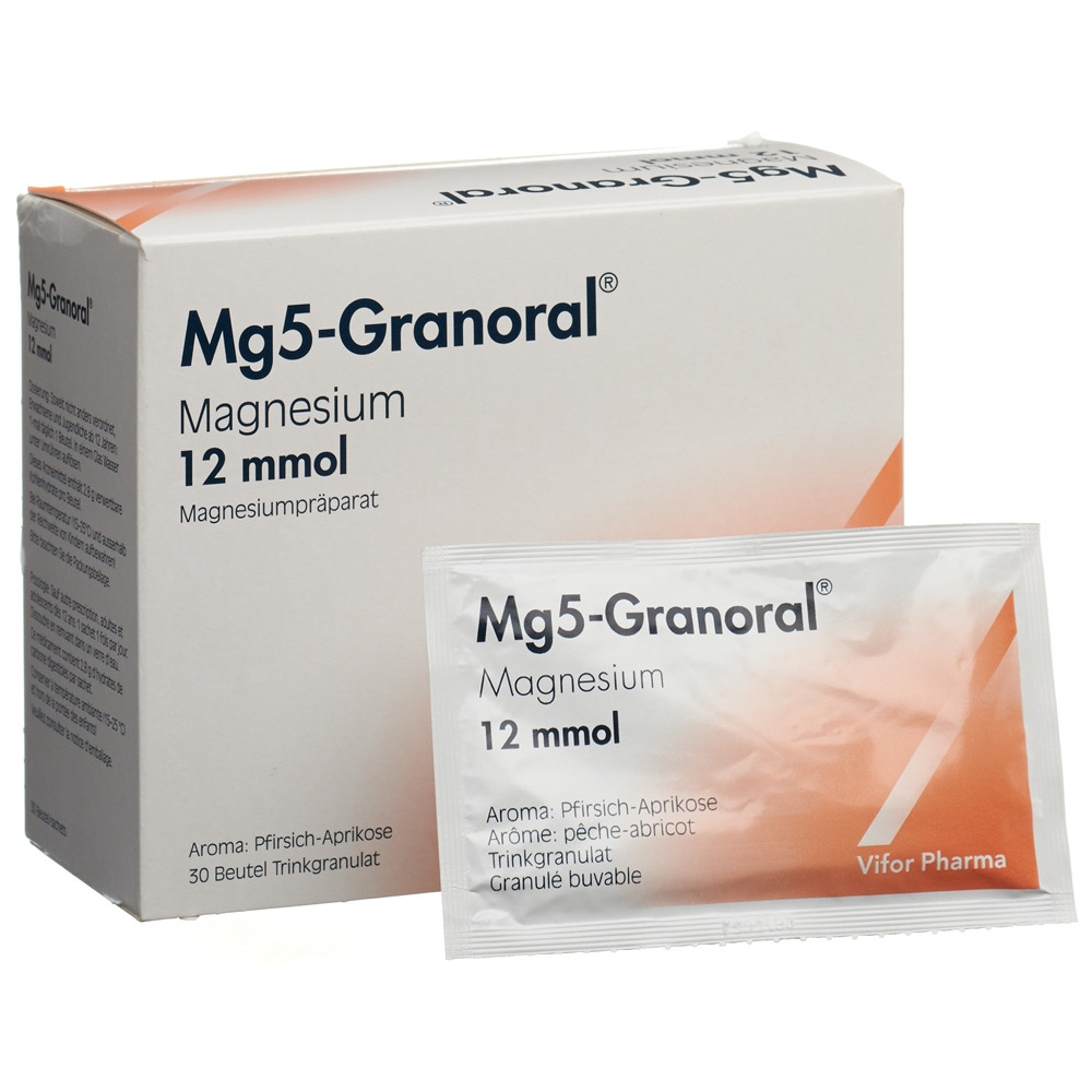 MG5-GRANORAL gran 12 mmol pêche-abric sach 30 pce