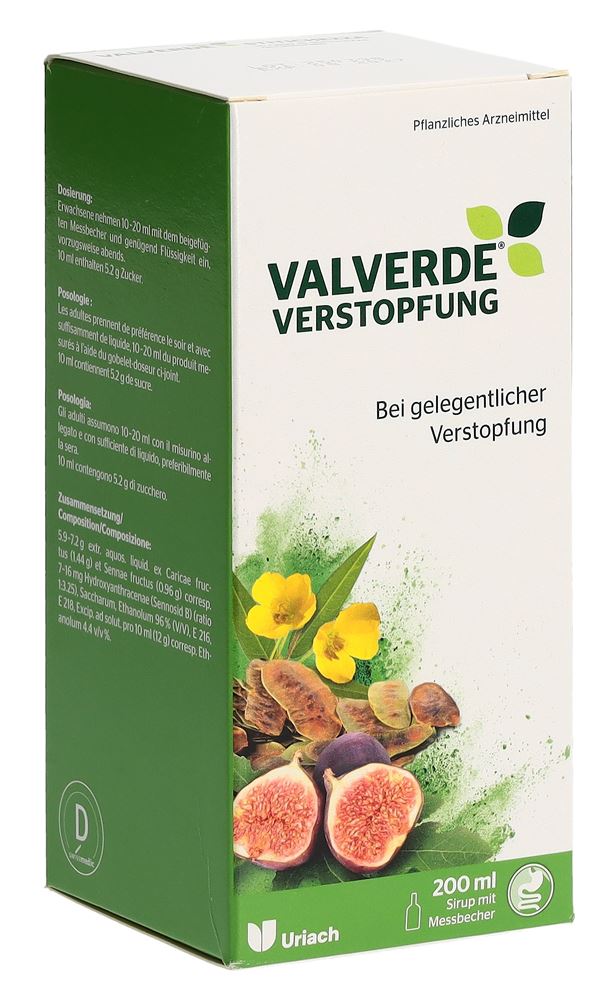 Valverde Verstopfung, Sirup