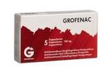 GROFENAC supp 100 mg 5 pce