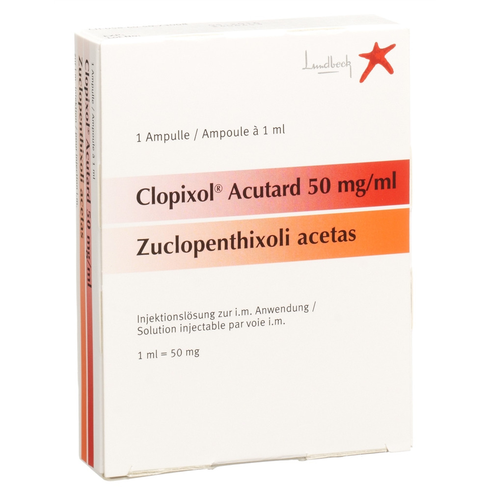 CLOPIXOL Acutard sol inj 50 mg/ml amp 1 ml
