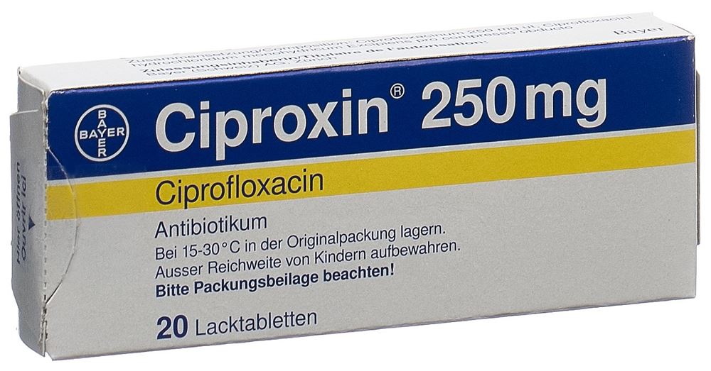 CIPROXINE cpr pell 250 mg 20 pce