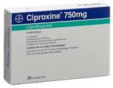 CIPROXINE cpr pell 750 mg 20 pce