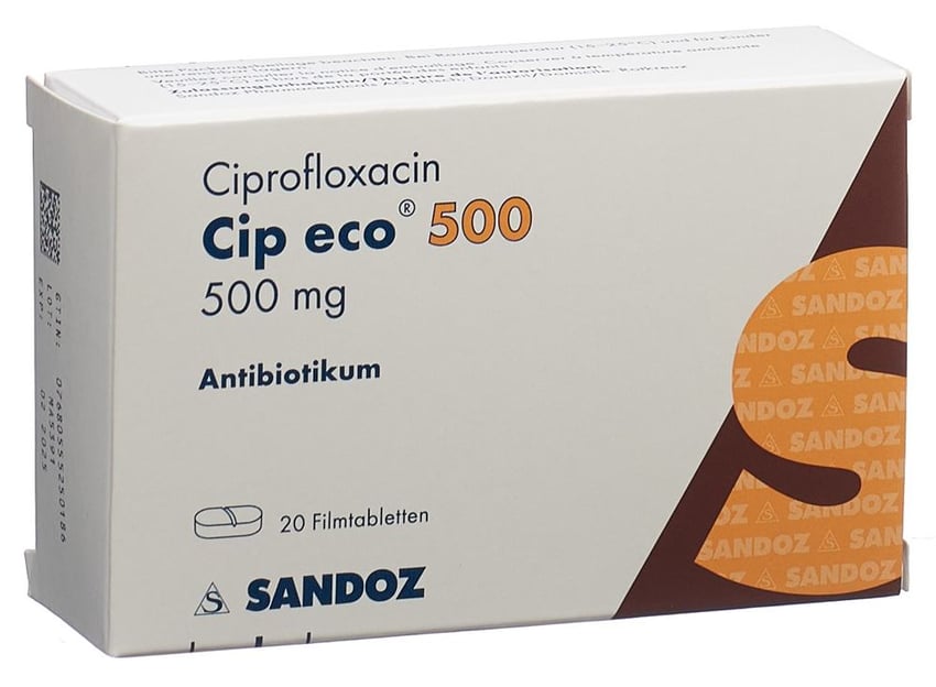 CIPROXINE cpr pell 500 mg 10 x 20 pce