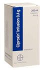 CIPROXINE sol perf 0.4 g fl 200 ml