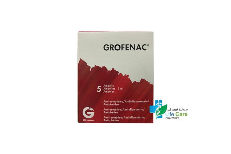 GROFENAC sol inj 75 mg/3ml 5 amp 3 ml