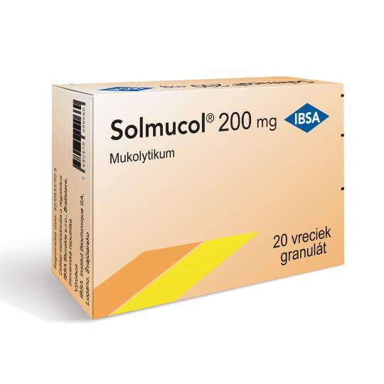SOLMUCOL gran 200 mg s sucre 20 sach 1.5 g