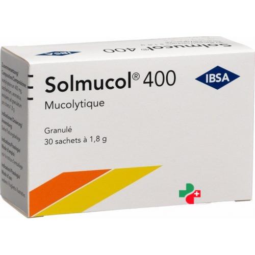 SOLMUCOL gran 400 mg s sucre 30 sach 1.8 g