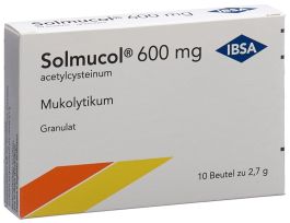 SOLMUCOL gran 600 mg s sucre (D) sach 10 pce