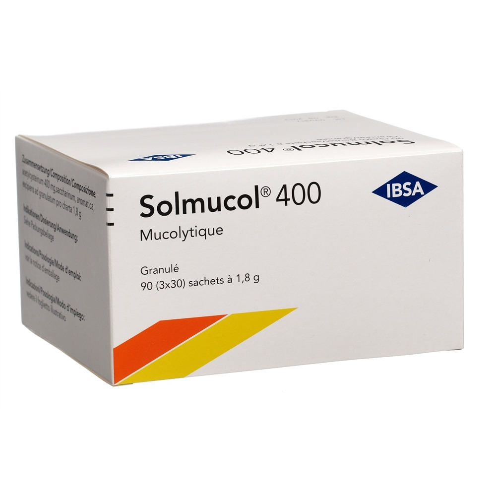 SOLMUCOL gran 400 mg s sucre 90 sach 1.8 g