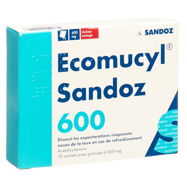 ECOMUCYL Sandoz gran 600 mg sach 10 pce