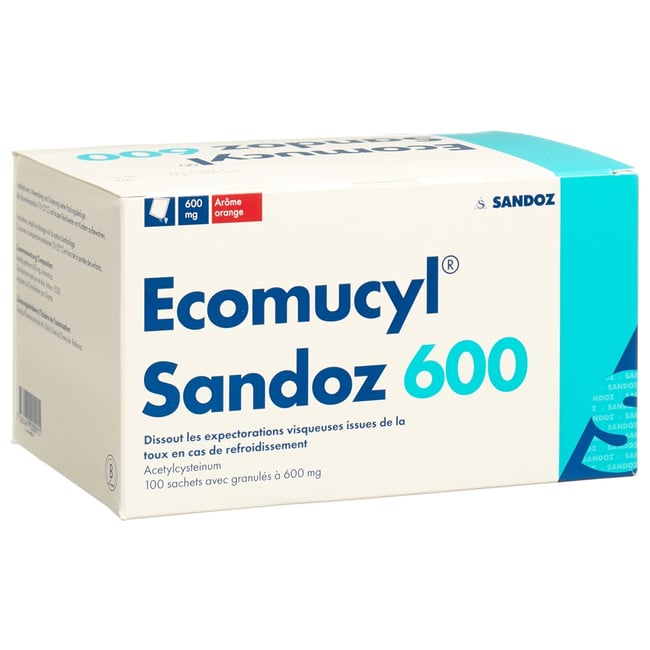 ECOMUCYL Sandoz gran 600 mg sach 100 pce