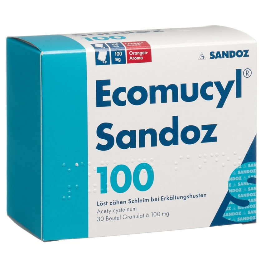 ECOMUCYL Sandoz gran 100 mg sach 30 pce