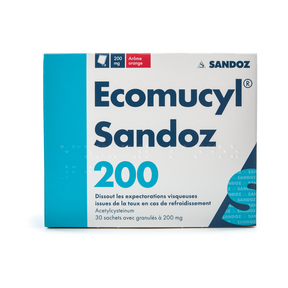ECOMUCYL Sandoz gran 200 mg sach 30 pce
