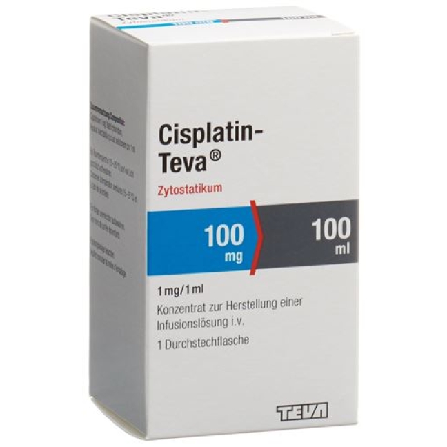 CISPLATIN Teva 100 mg/100ml flac 100 ml