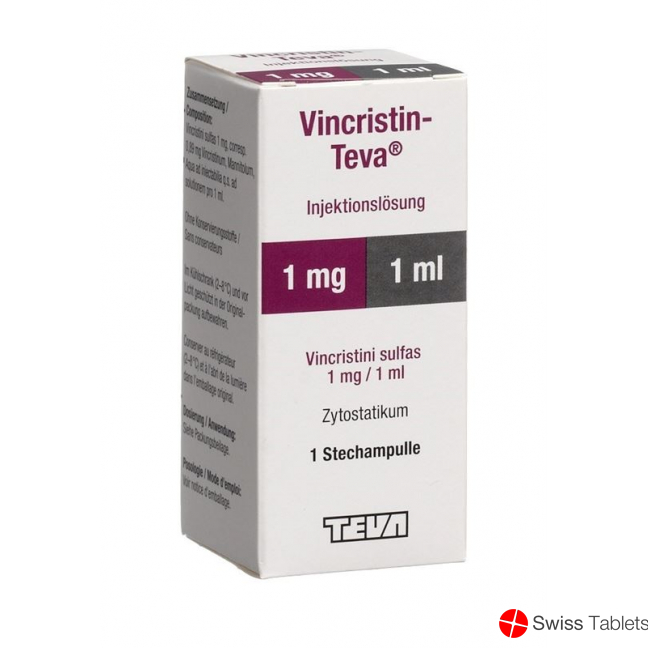 VINCRISTIN Teva sol inj 1 mg/ml flac 1 ml