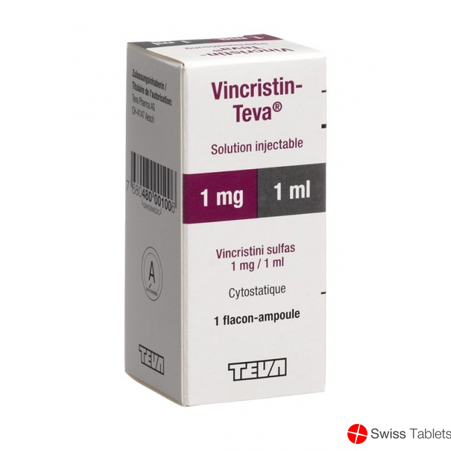 VINCRISTIN Teva sol inj 1 mg/ml flac 1 ml