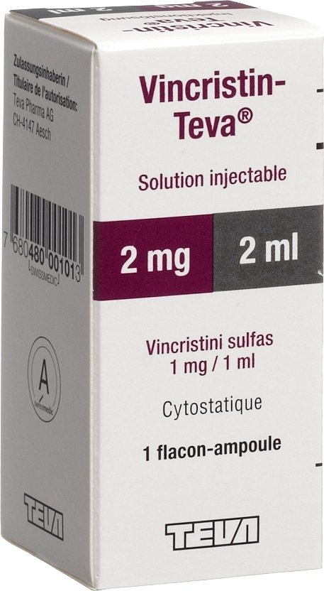 VINCRISTIN Teva sol inj 2 mg/2ml flac 2 ml