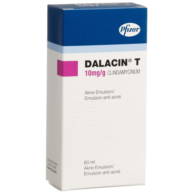 DALACIN T émuls 10 mg/g fl 60 ml