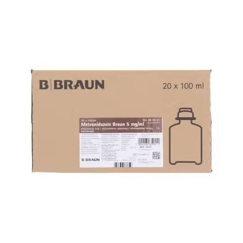 METRONIDAZOLE Braun sol perf 20 flac 100 ml