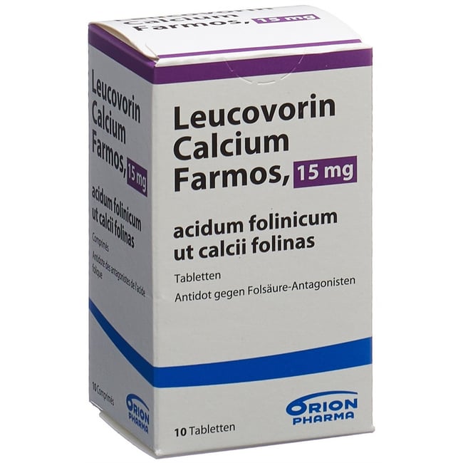 LEUCOVORIN CALCIUM Farmos cpr 15 mg bte 10 pce