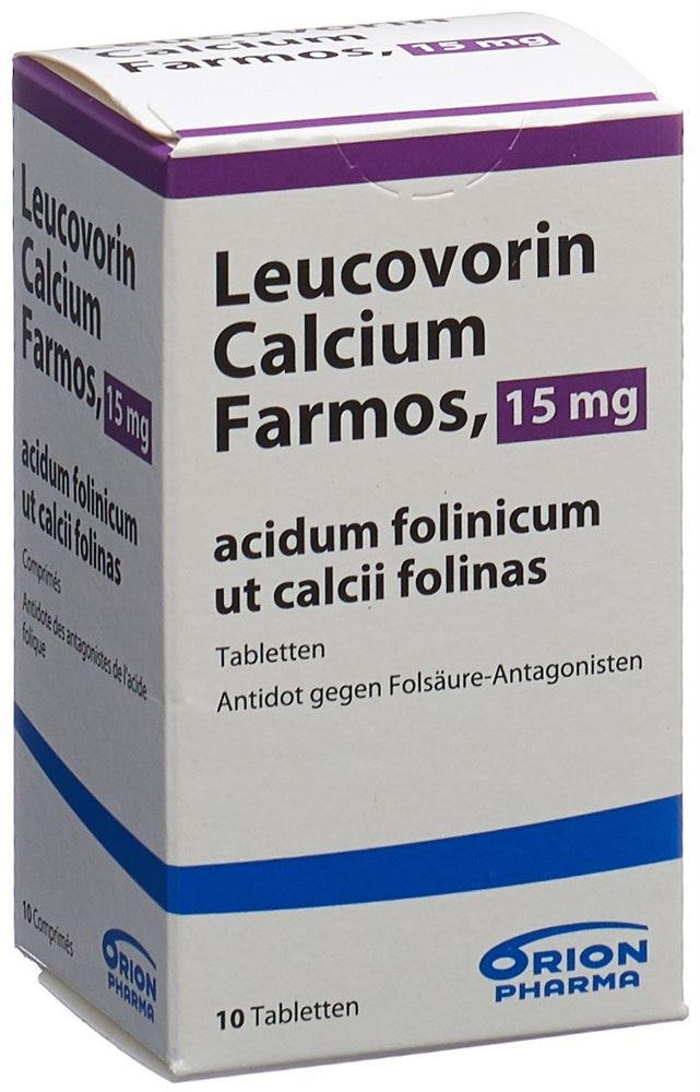 LEUCOVORIN CALCIUM Farmos cpr 15 mg bte 10 pce