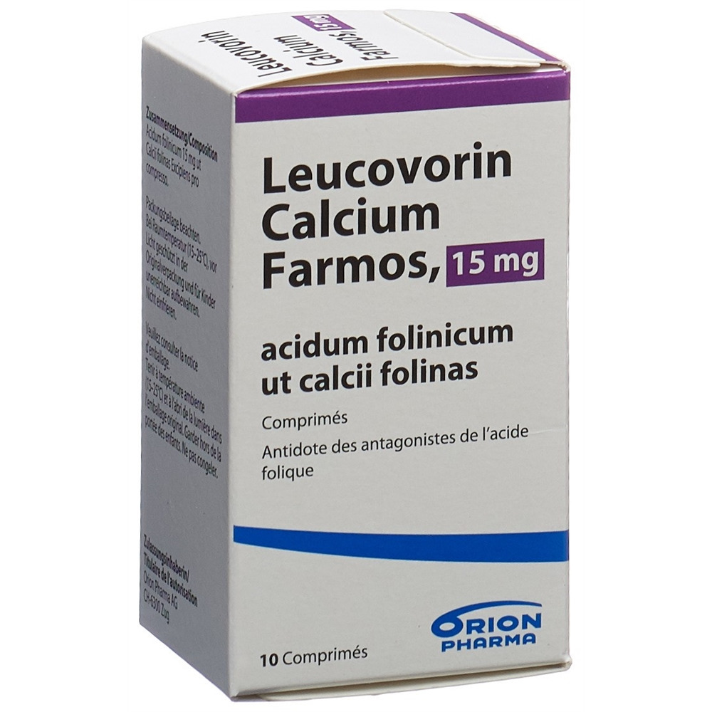LEUCOVORIN CALCIUM Farmos cpr 15 mg bte 10 pce